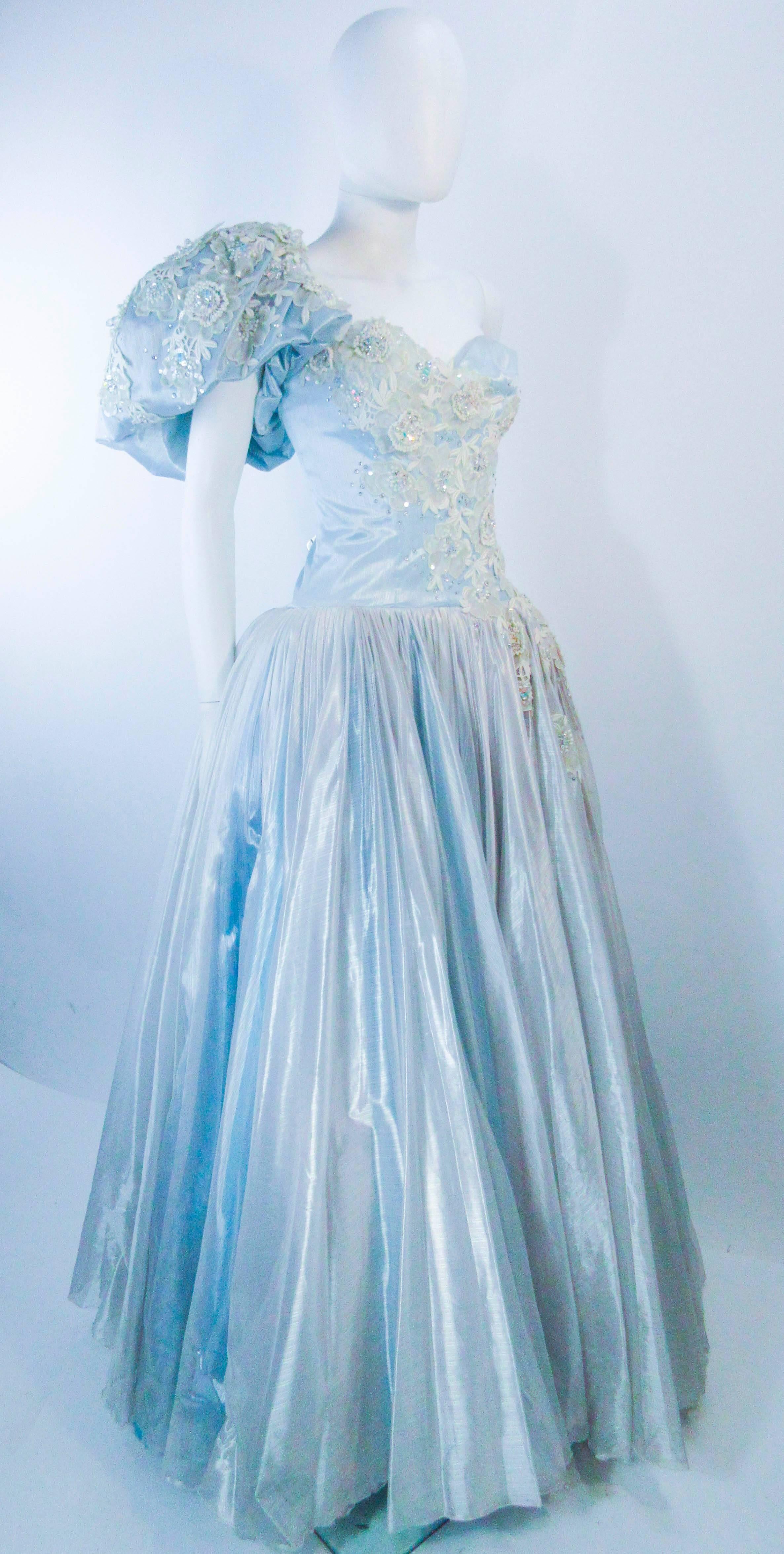 nolan miller blue sequin dress