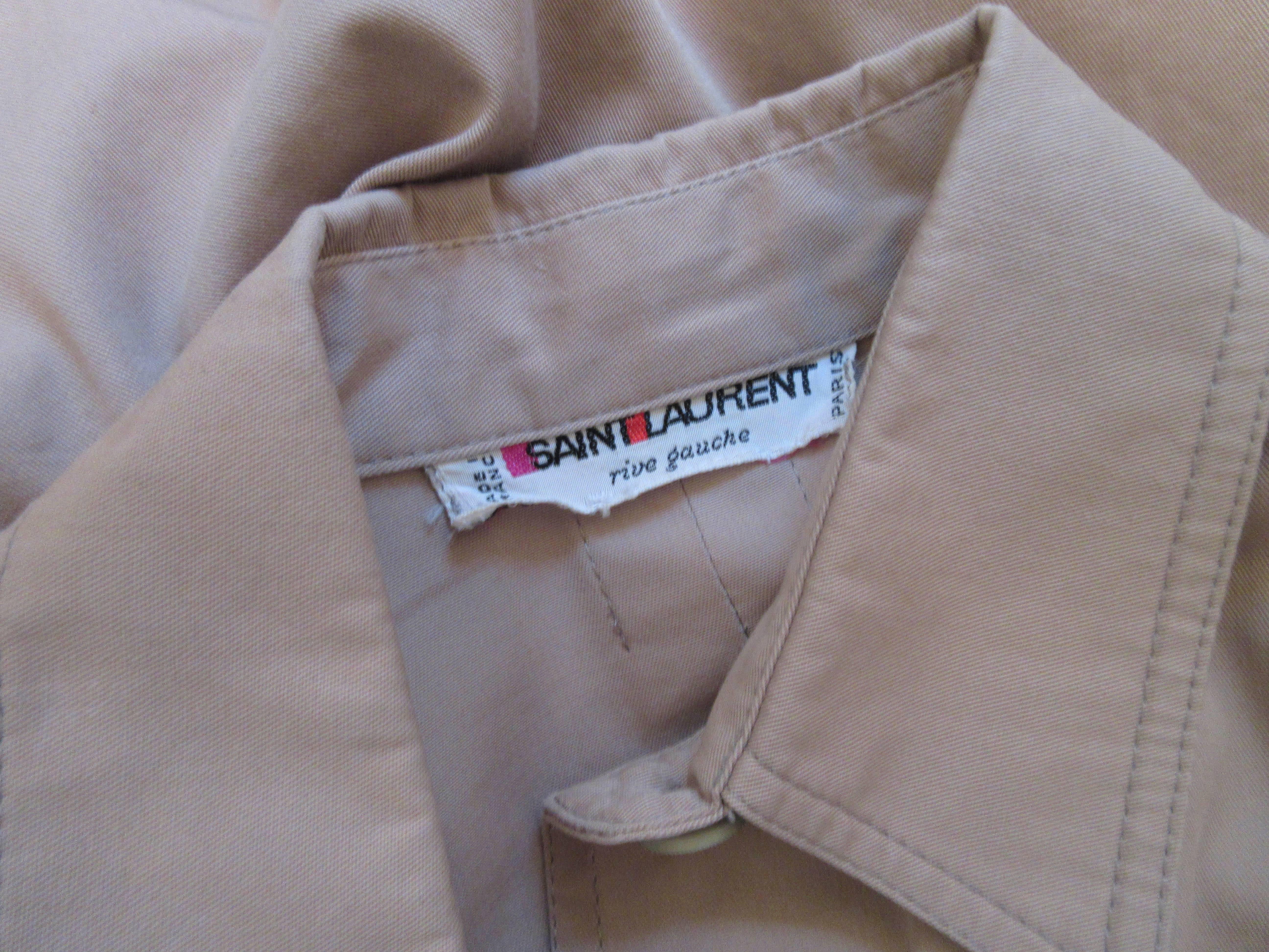 YVES SAINT LAURENT Safari Style Shirt with Pockets 4