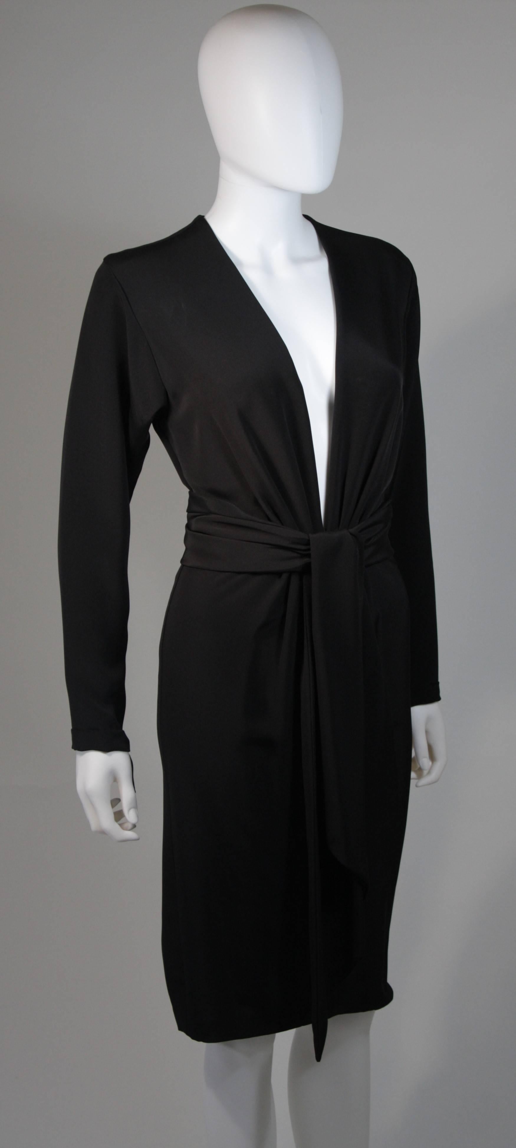 Women's ELIZABETH MASON COUTURE Silk Plunging neckline Cocktail Dress Made to Order For Sale