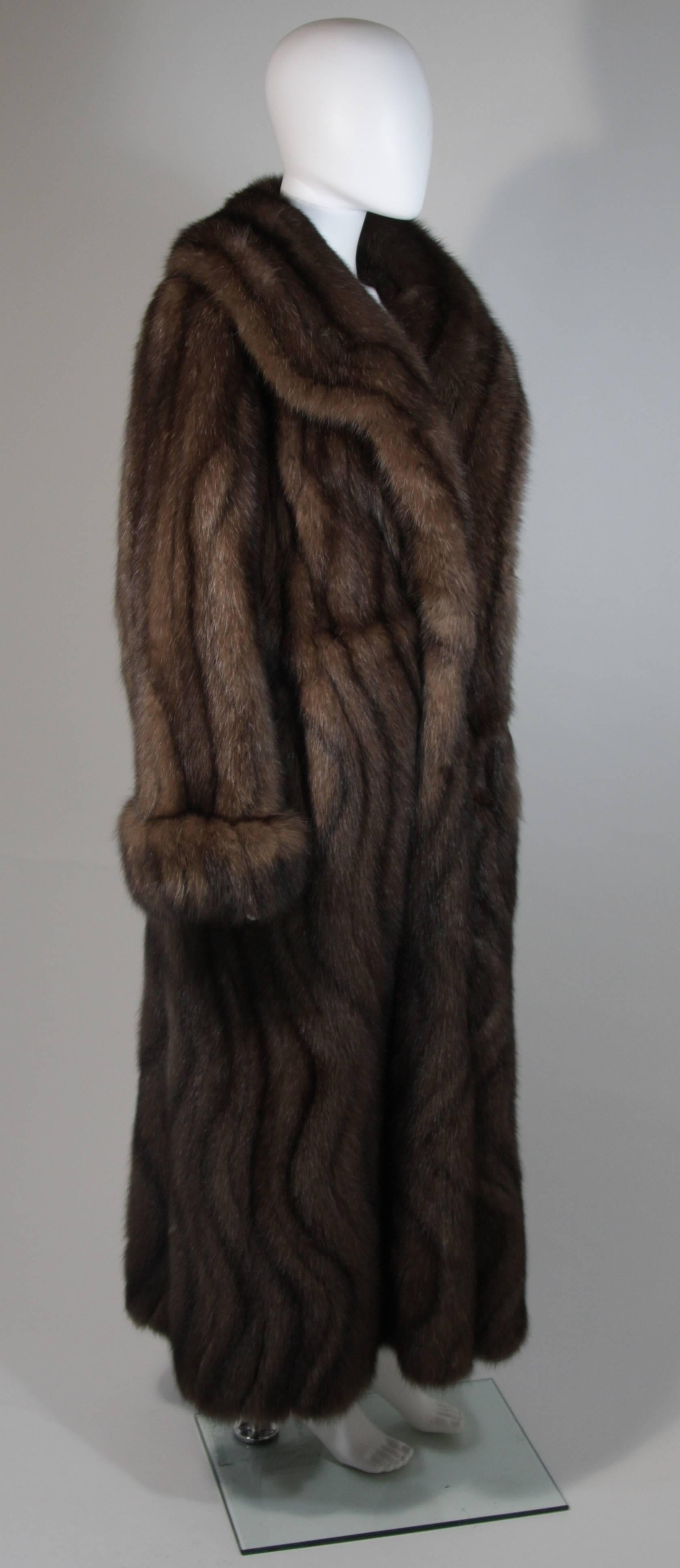 Women's Russian Sable Coat with Wave Pattern Excellent Condition Retail $300, 000.00