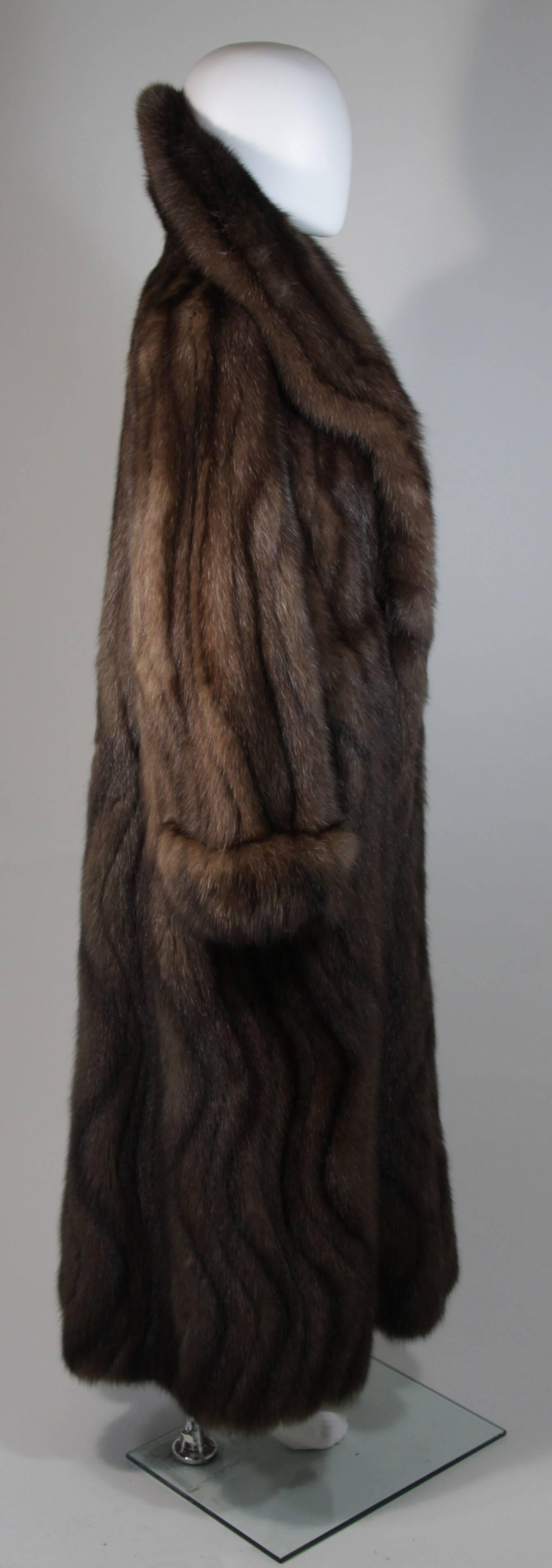 Russian Sable Coat with Wave Pattern Excellent Condition Retail $300, 000.00 1