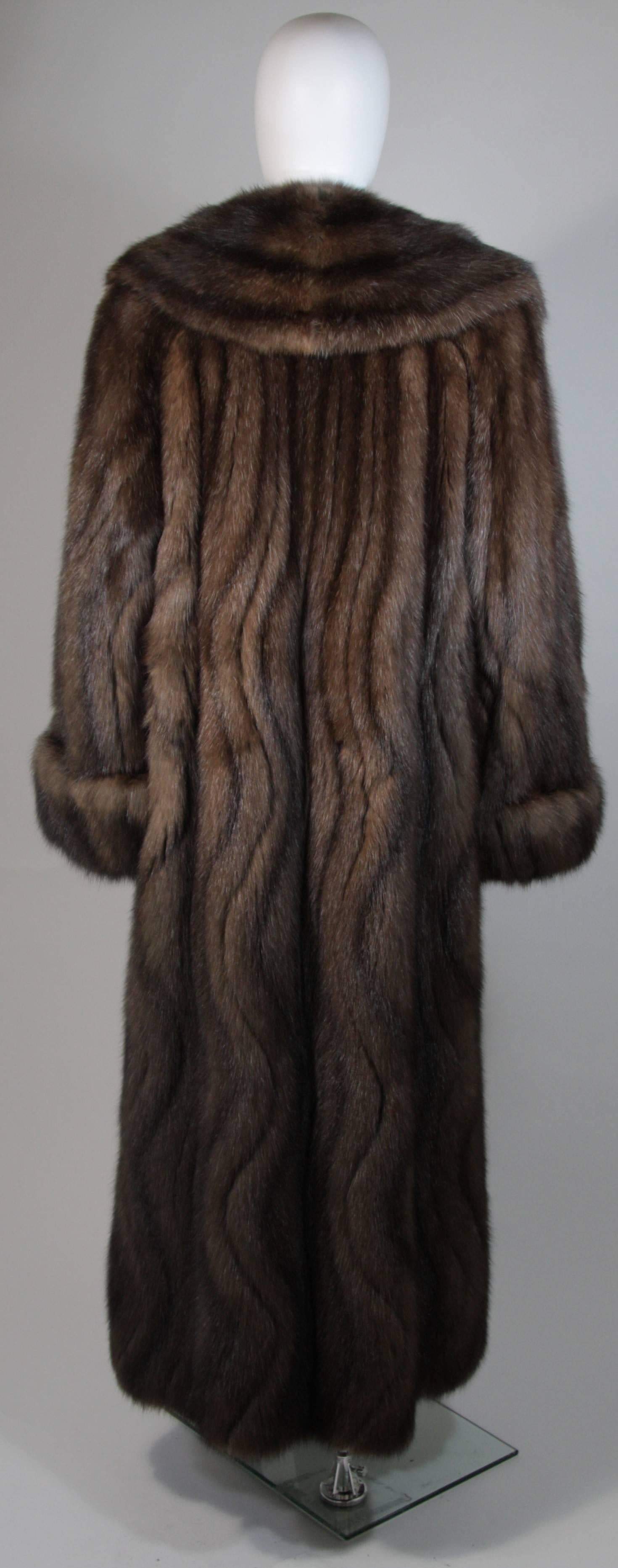 Russian Sable Coat with Wave Pattern Excellent Condition Retail $300, 000.00 2