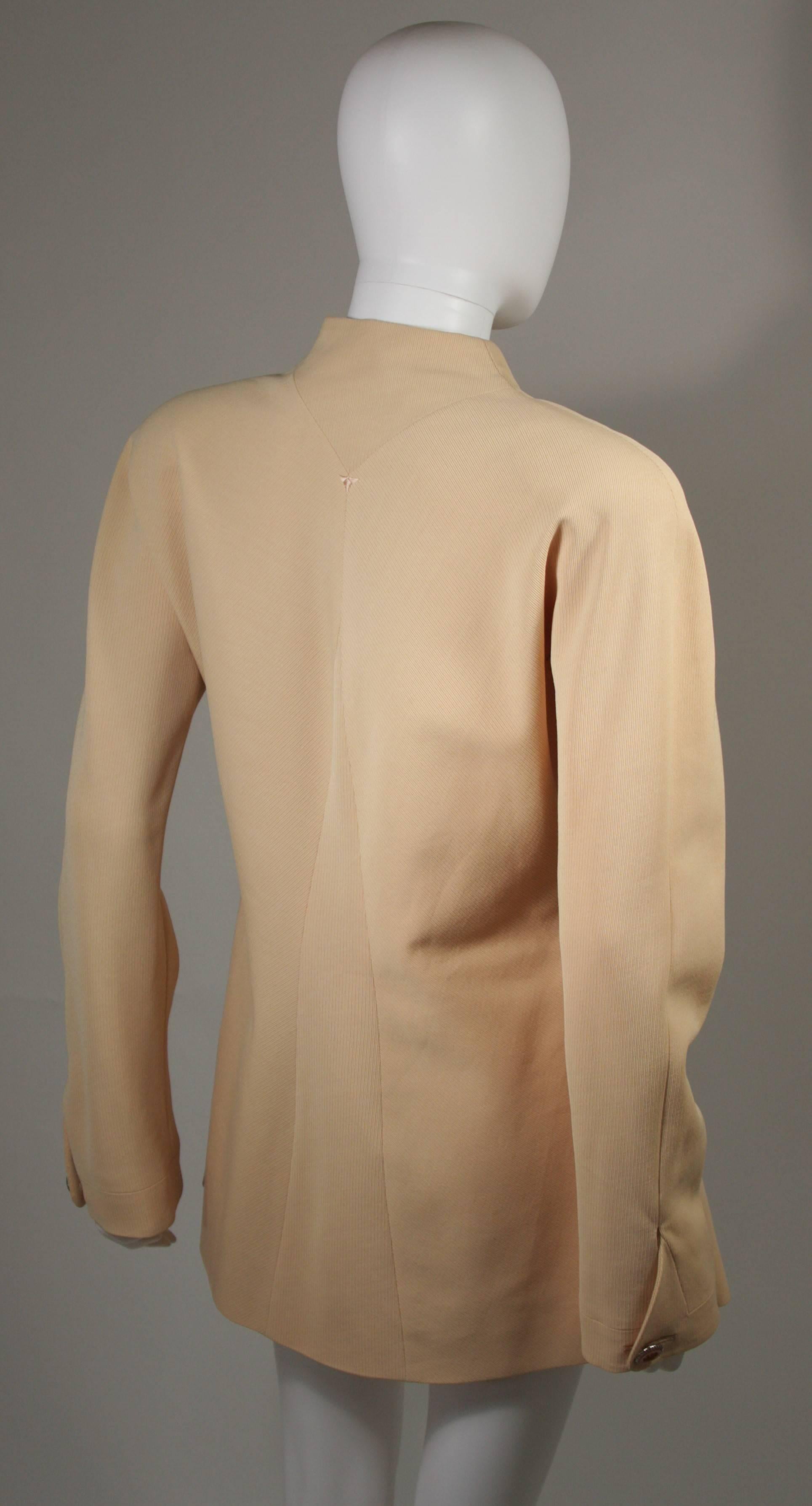 Karl Lagerfield Yellow Apricot Blazer Size 40 For Sale 1