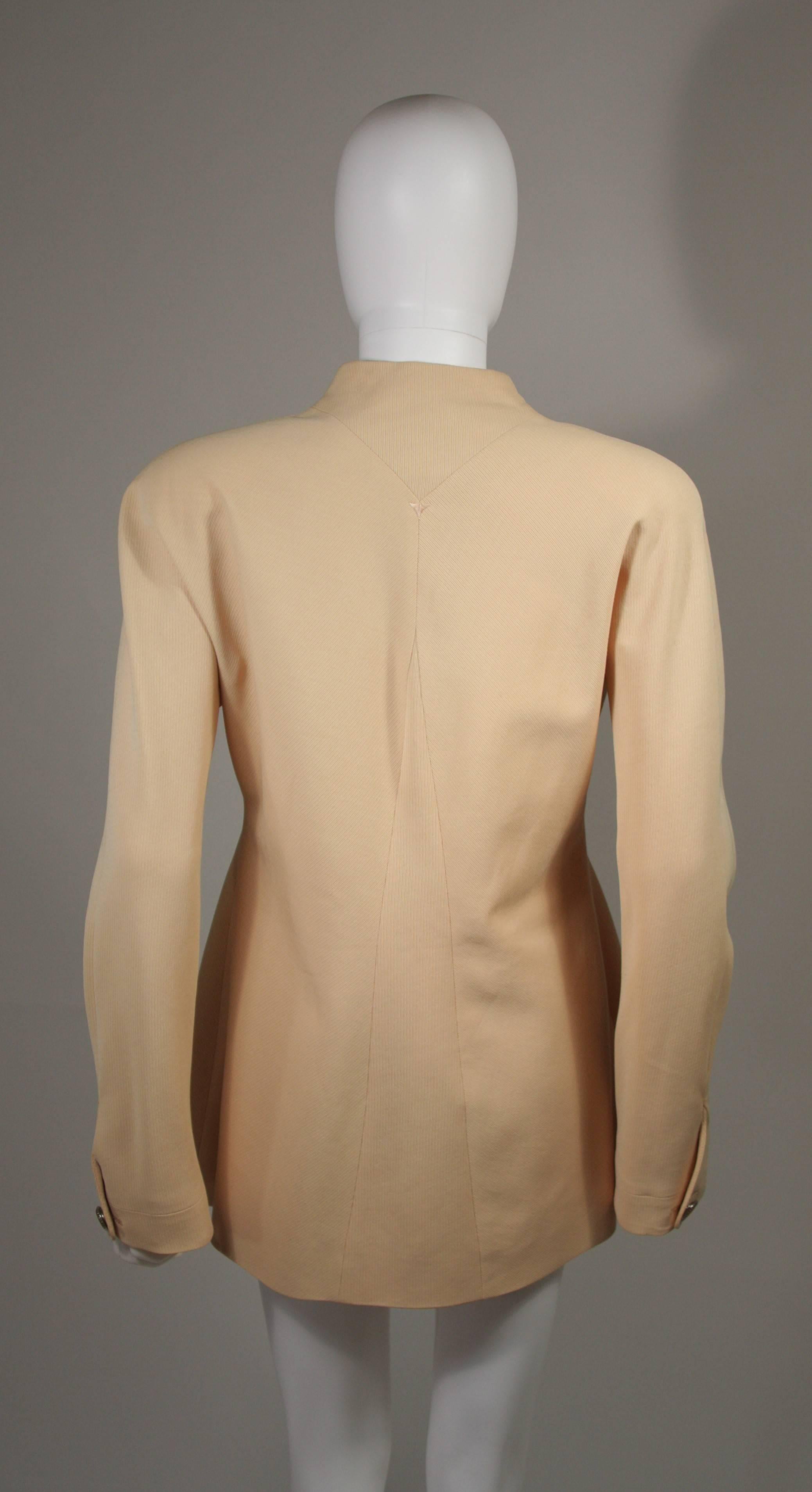 Karl Lagerfield Yellow Apricot Blazer Size 40 For Sale 2