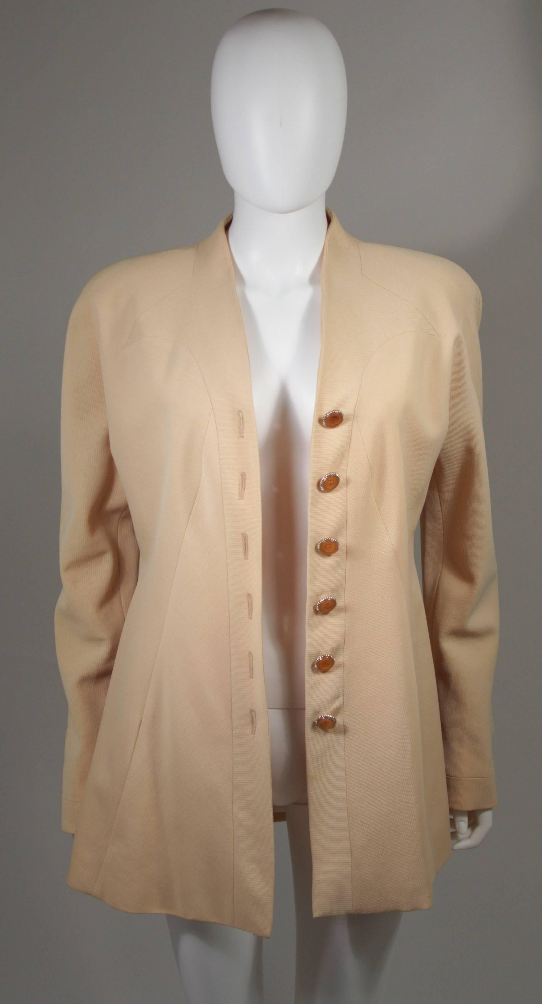 Karl Lagerfield Yellow Apricot Blazer Size 40 For Sale 3