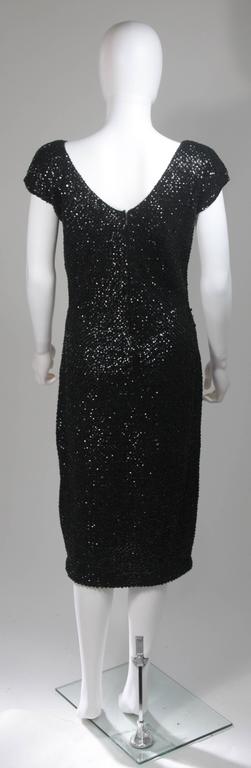 Robe Vintage Gene Shelly's - Style Années 50, Perles Et Sequins, Taille 12, état Impeccable