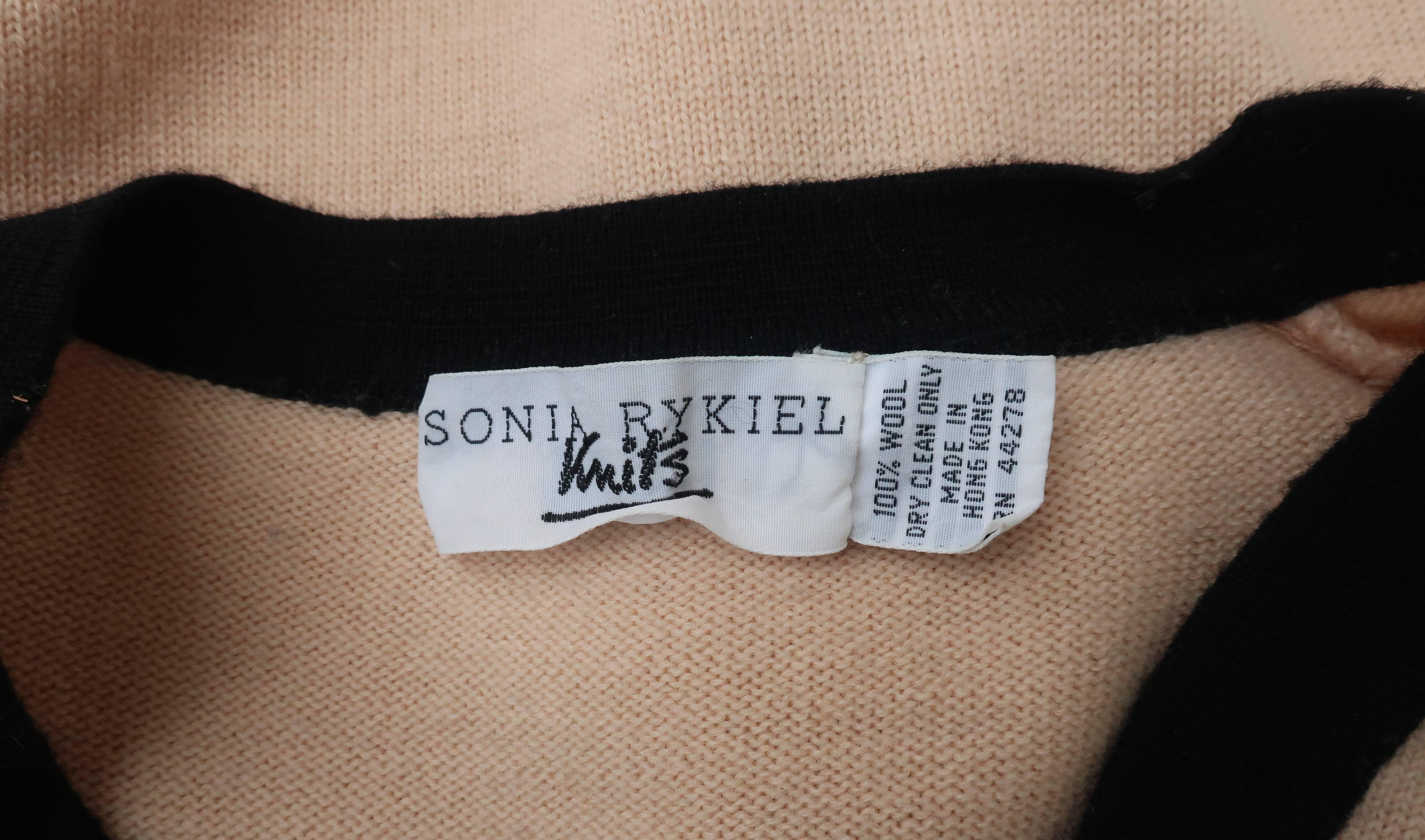 Sonia Rykiel Wool Knit Sweater, 1980s  5