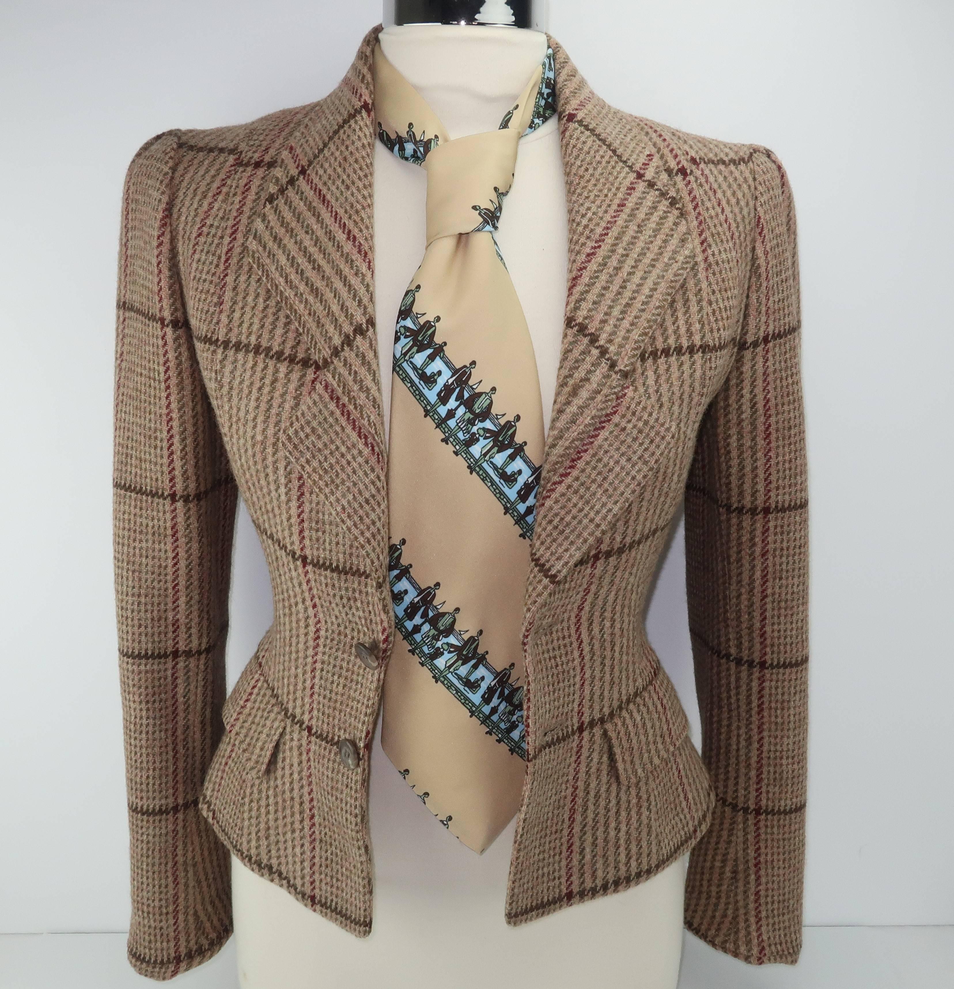 Women's or Men's Circa 1970 Italian Art Deco Revival Men's Wide Necktie