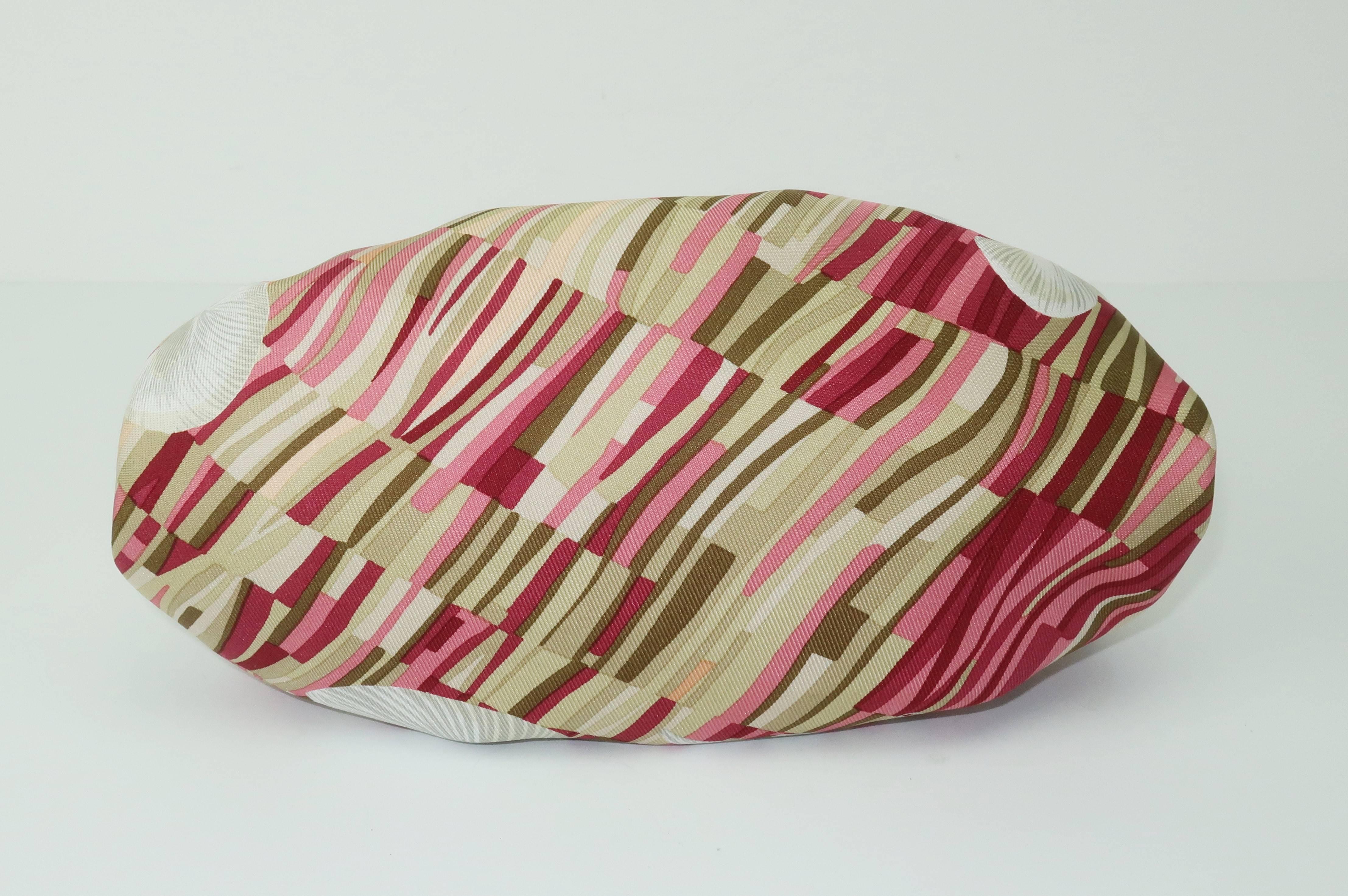 Judith Leiber Tropical Silk Handbag With Art Deco Style Frame 5