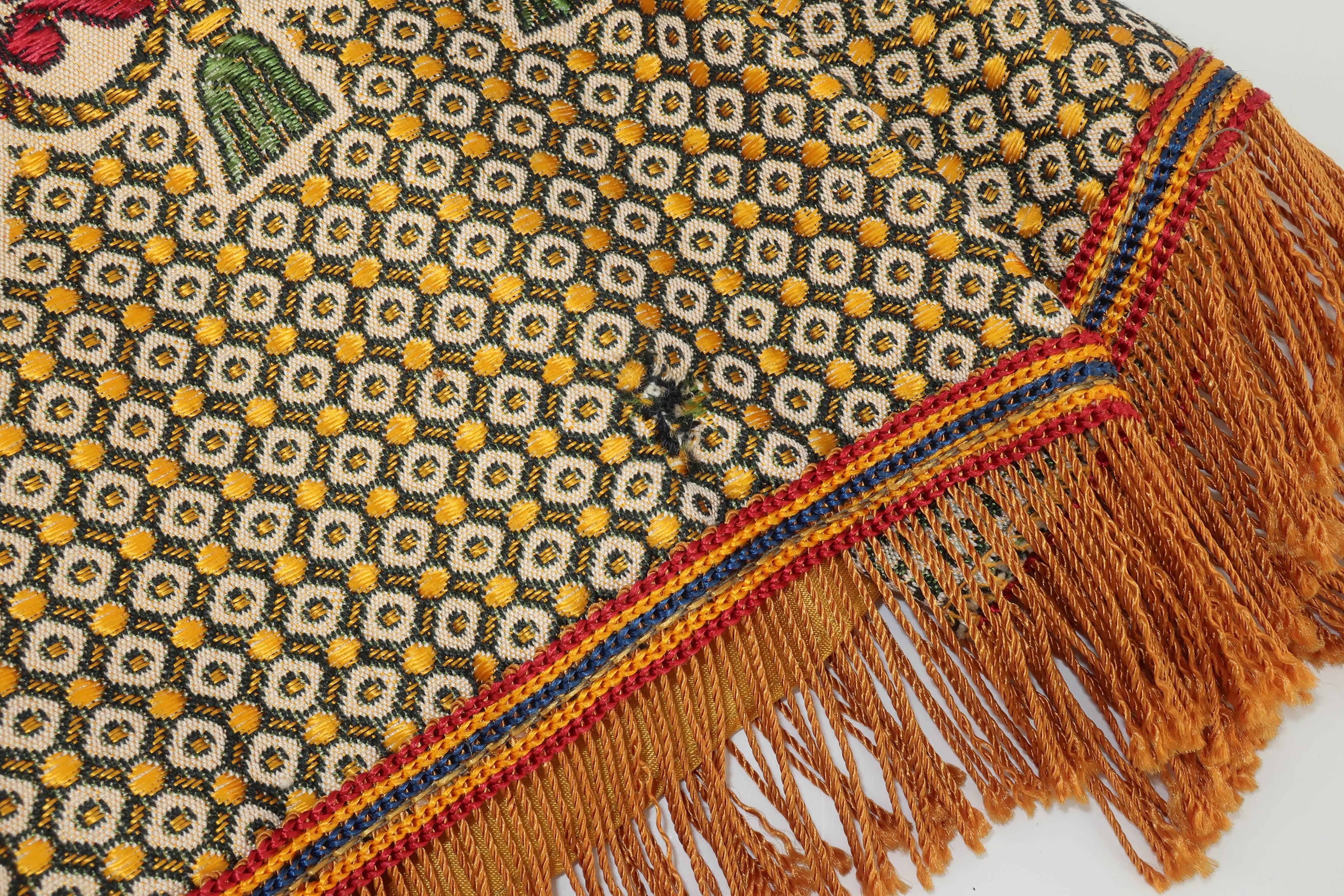 1960's Georgie Keyloun Raj Tapestry Caftan Dress Robe 7