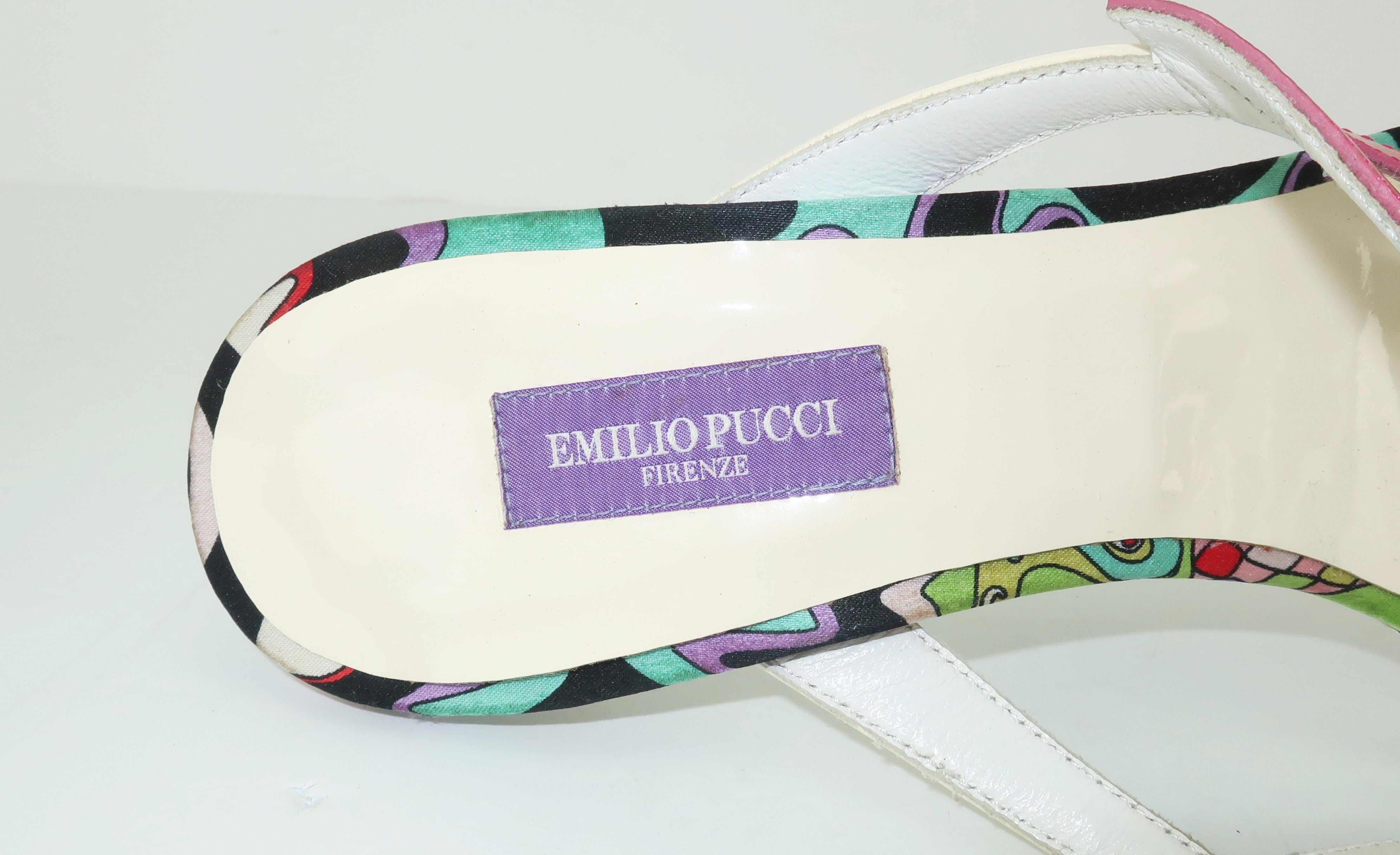 Emilio Pucci Patent Leather Butterfly Mules Shoes Sz 39 1/2 3