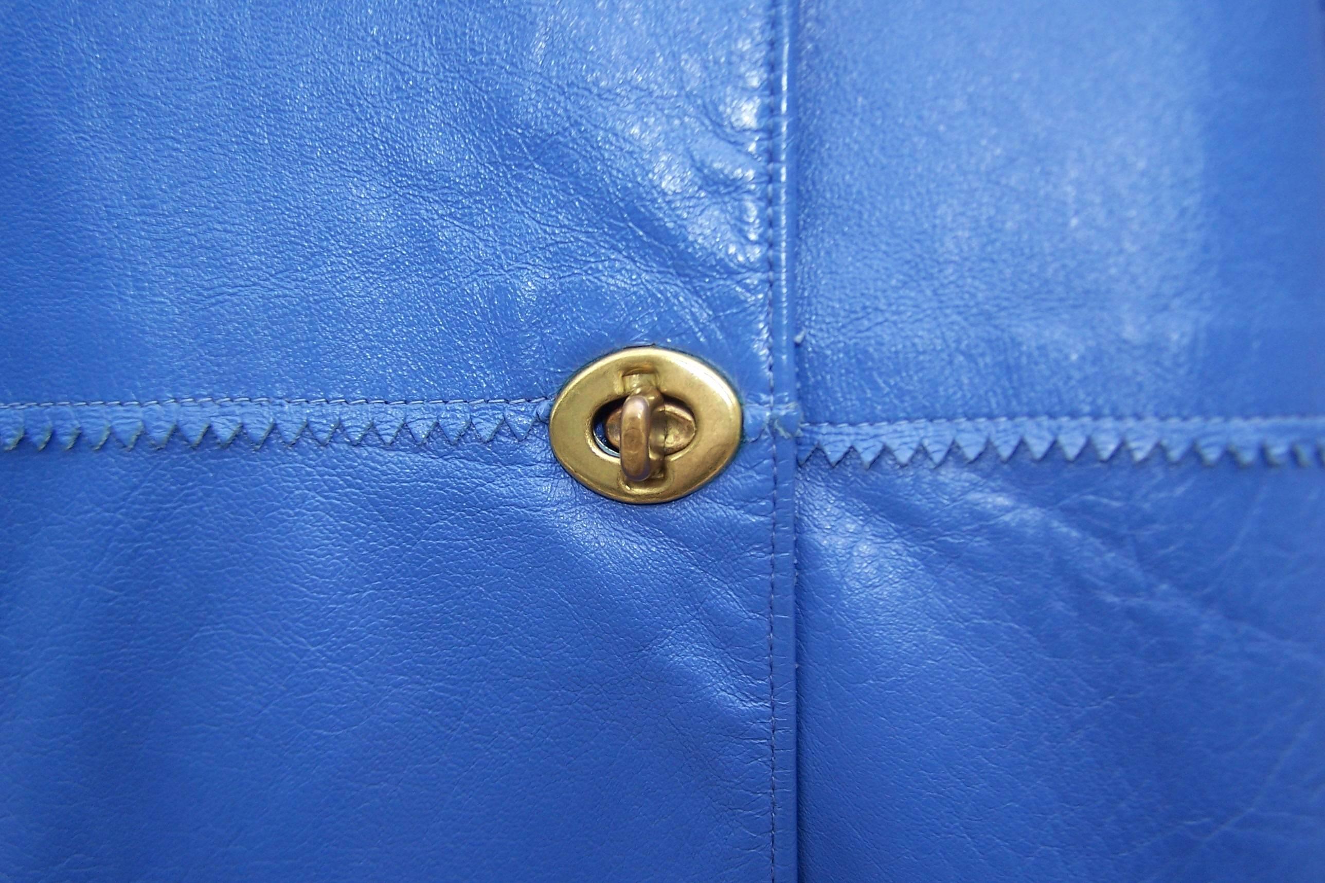 c.1970 Bonnie Cashin Mandarin Style Leather Jacket 2