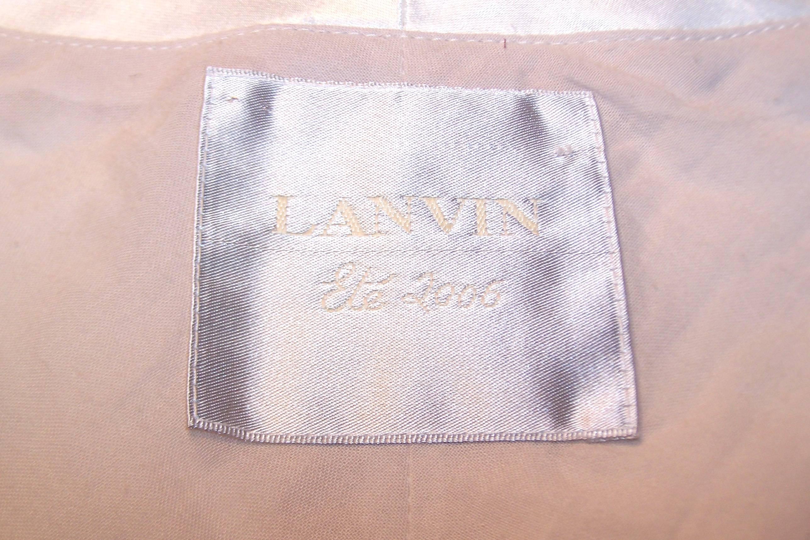 Alber Elbaz Washed Satin Jacket For Lanvin Ete 2006 3