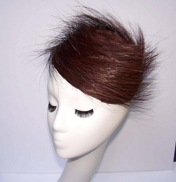 1940's Egret Feather Fascinator Bird's Nest Style Hat at 1stDibs egret hat, birds nest