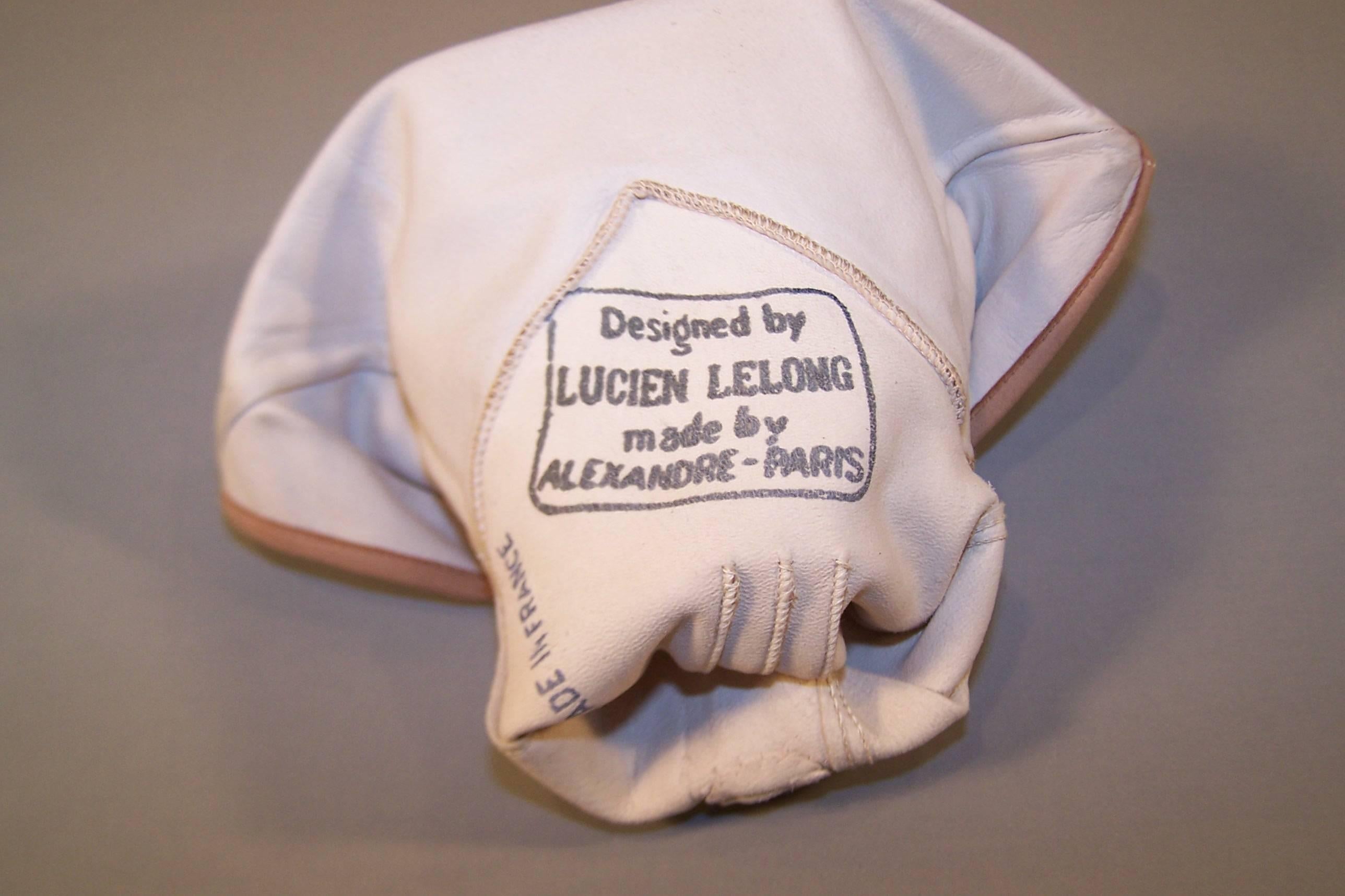 1920's Lucien Lelong French Flapper Gauntlet Gloves 2