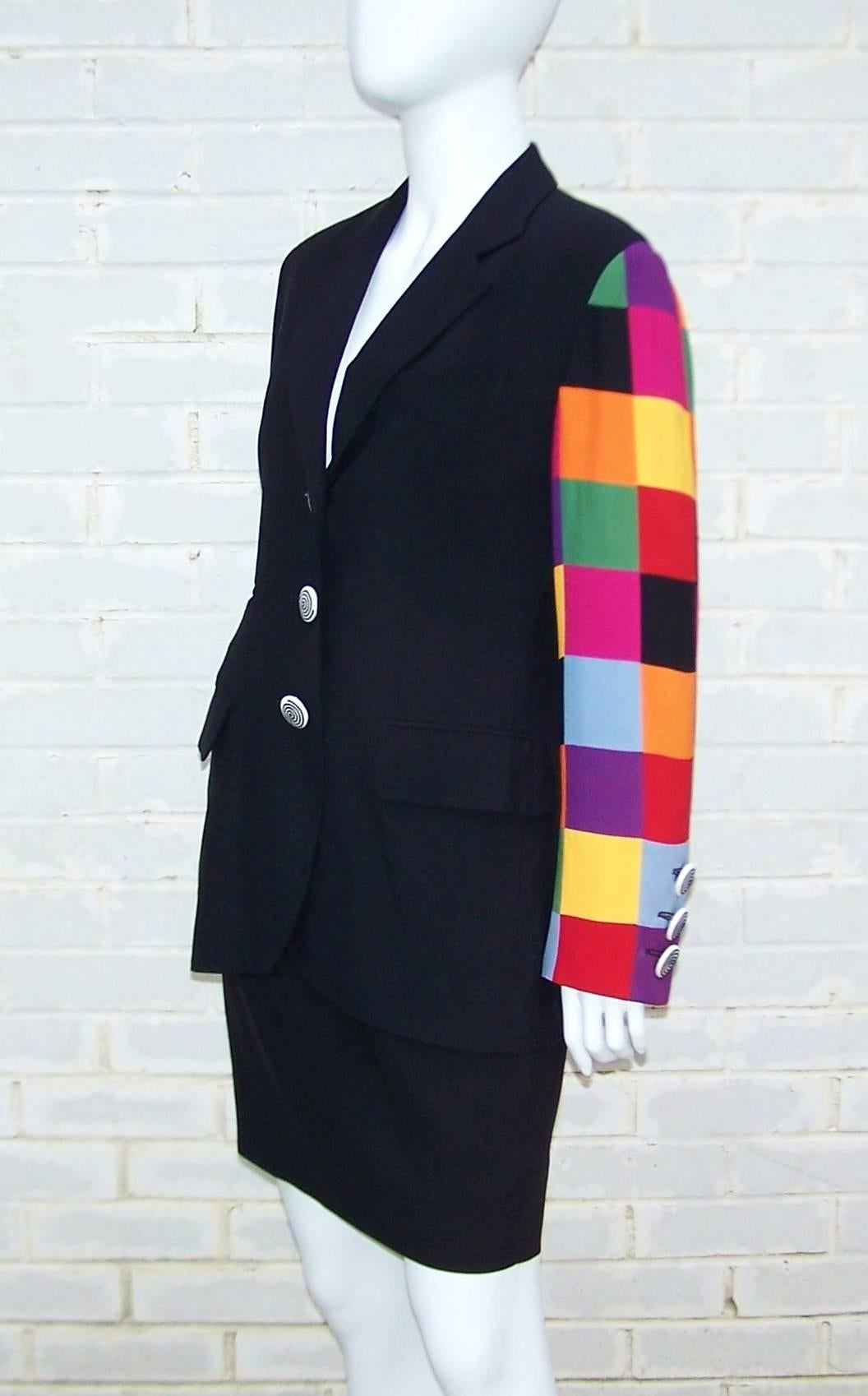 colorblock suit