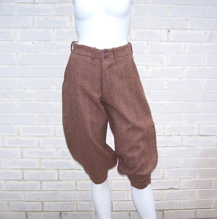 1930's Wool Tweed Newsboy Style Knickers at 1stDibs newsboy knickers