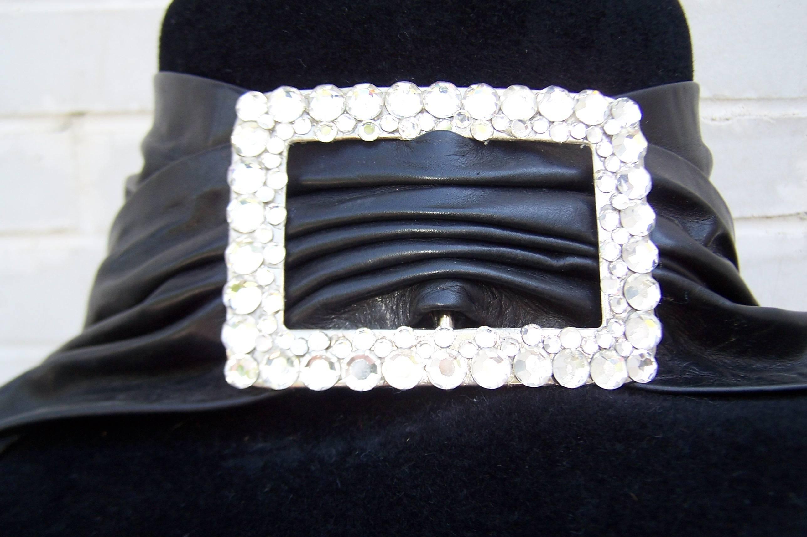 C.1990 Gabriel Amar For Frank Olive Wide Brimmed Pilgrim Style Hat 5