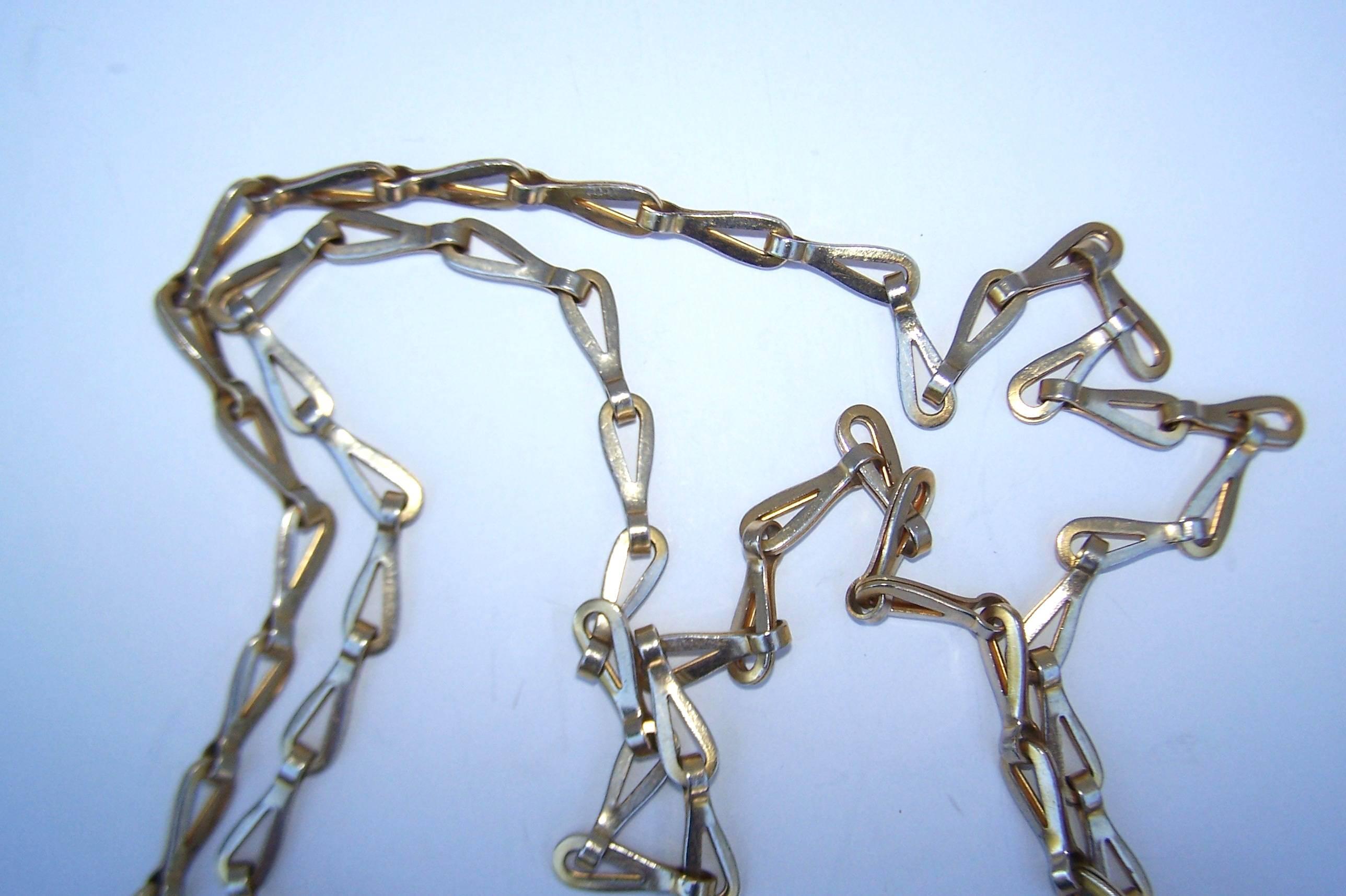 chainmail necklace paco rabanne gold metal