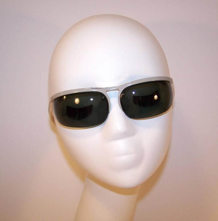 Sporty and Futuristic 1960's Renauld of France Wrap Around Sunglasses at  1stDibs | renauld sunglasses, renauld of france sunglasses, renauld mustang  sunglasses