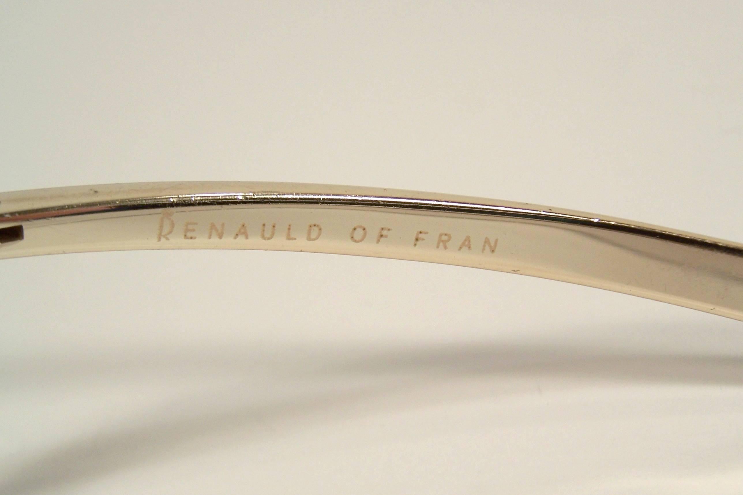 Sporty & Futuristic 1960's Renauld of France Wrap Around Sunglasses 3
