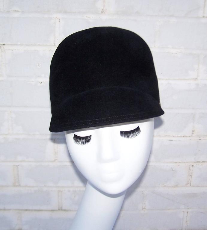wool riding cap