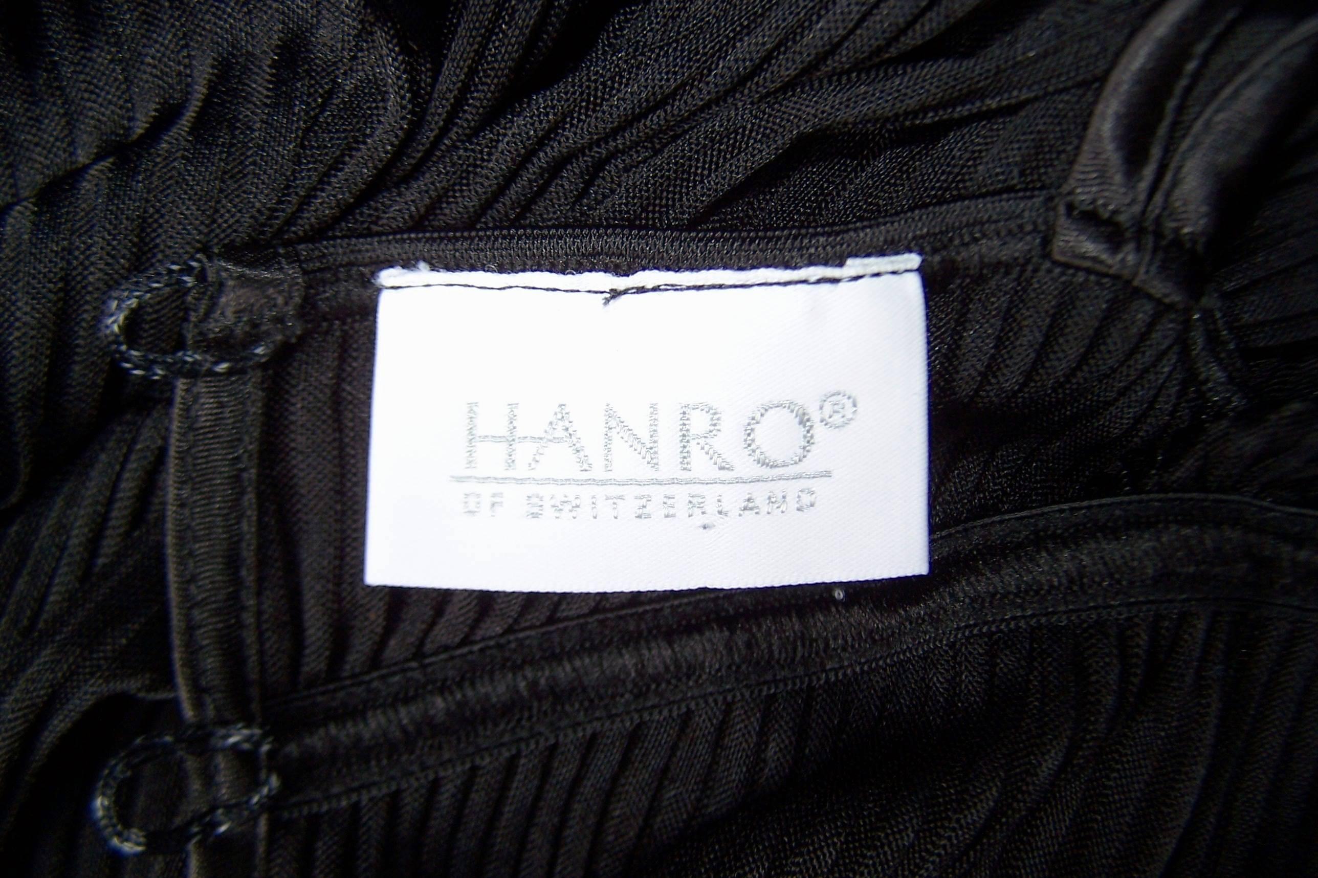 Seductive 1990's Hanro of Switzerland Black Negligee Dressing Gown 2