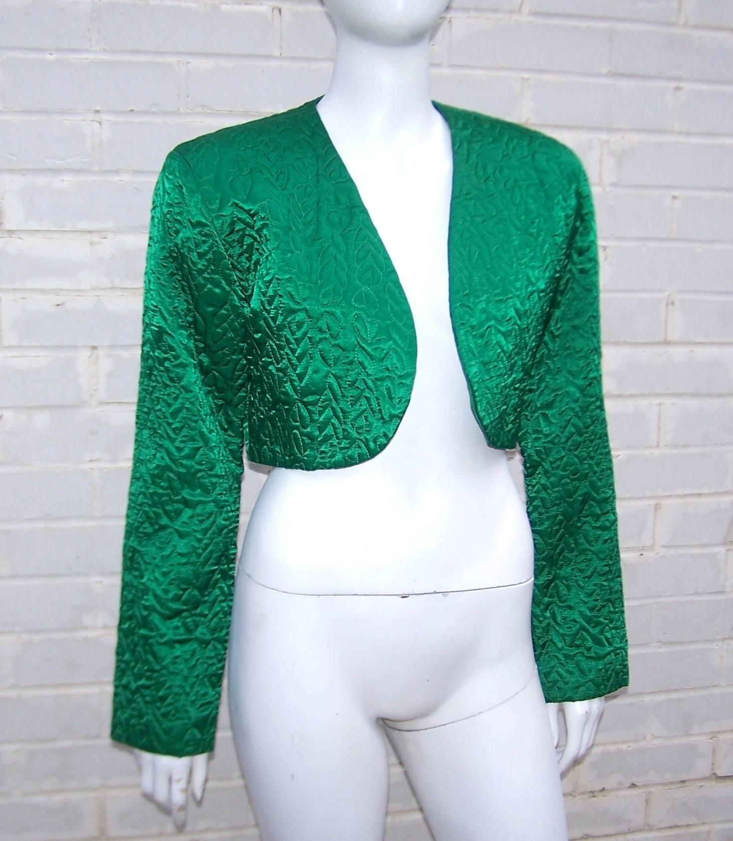 emerald green bolero