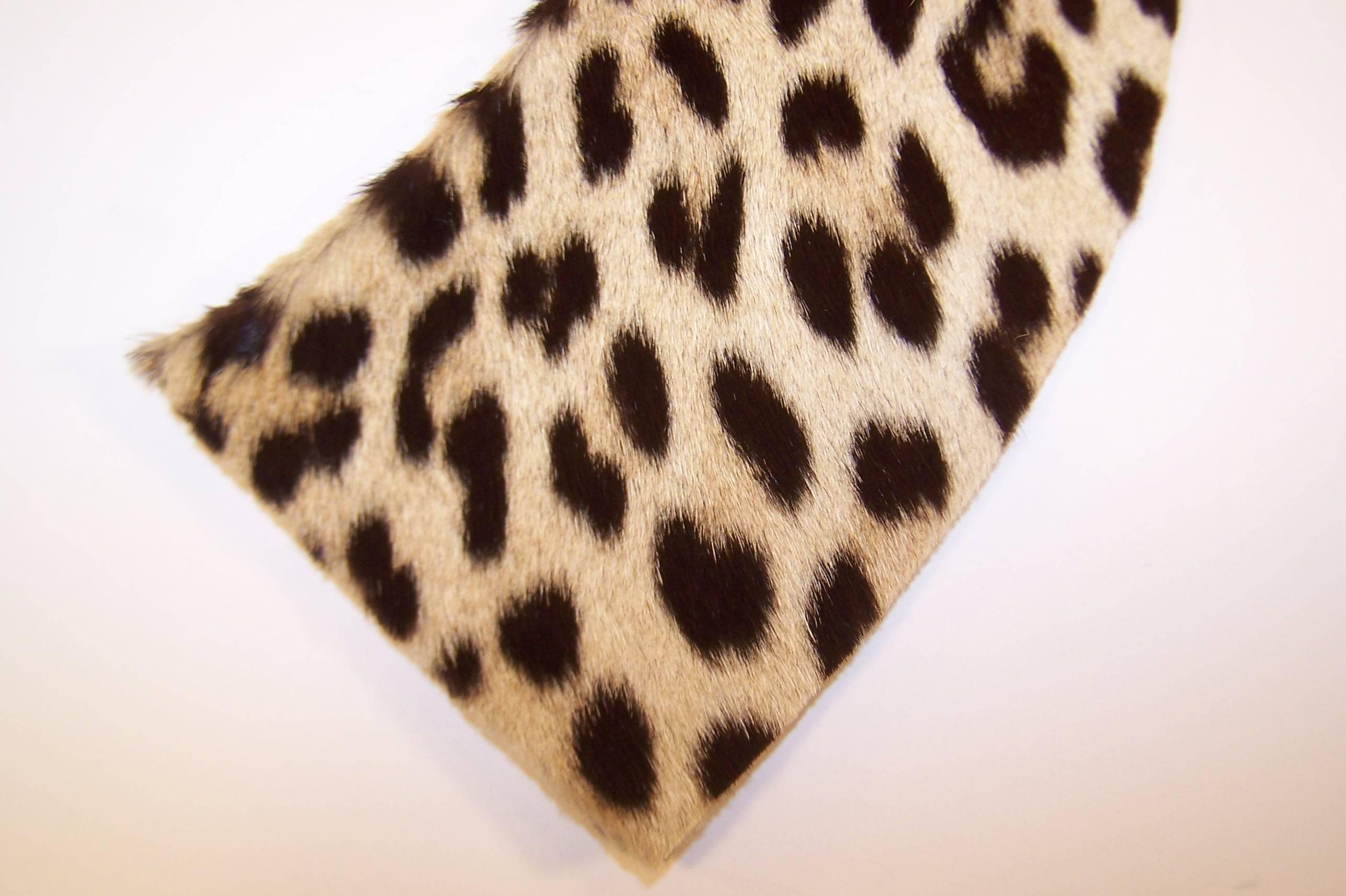 1950's Leopard Print Fur Collar 3