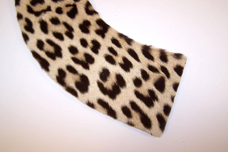1950's Leopard Print Fur Collar at 1stDibs