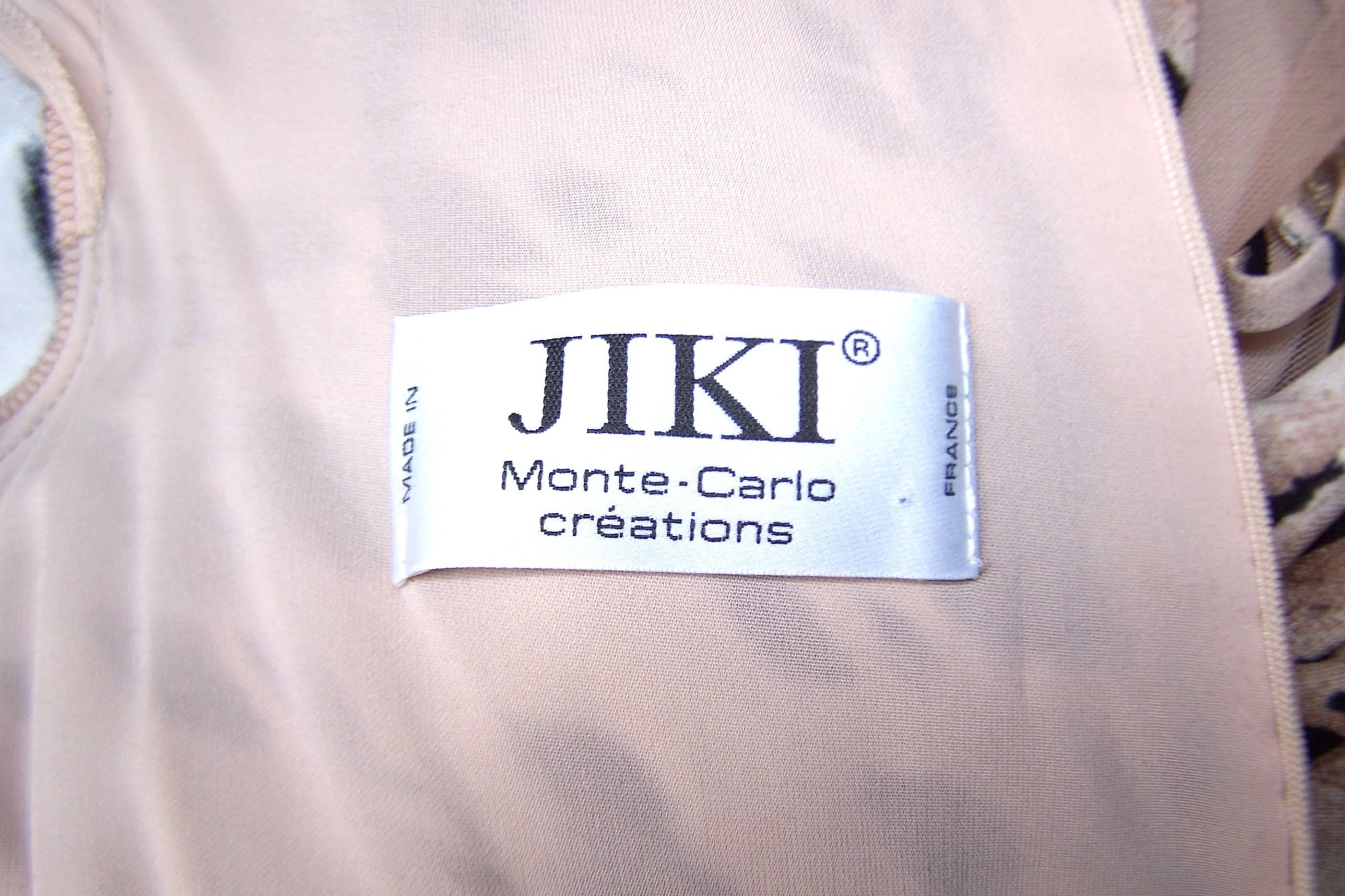 C.1990 Jiki Monte Carlo Animal Print Bell Bottom Catsuit 5