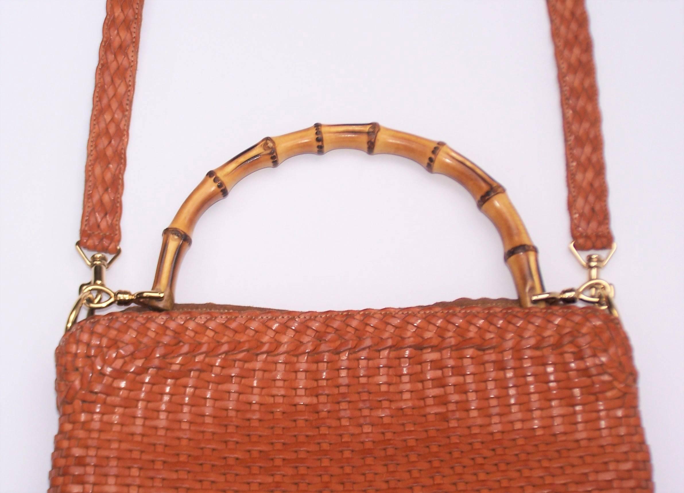 bamboo handle handbag