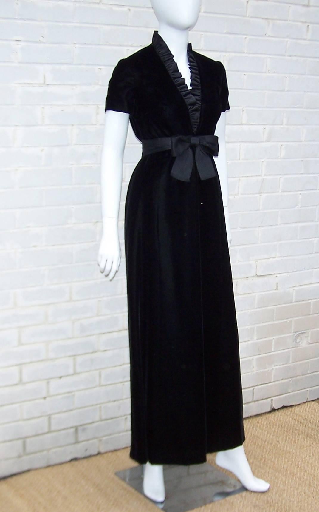 saks velvet dress