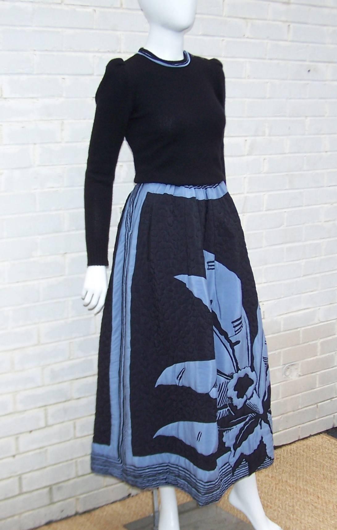 cashmere skirt and sweater set