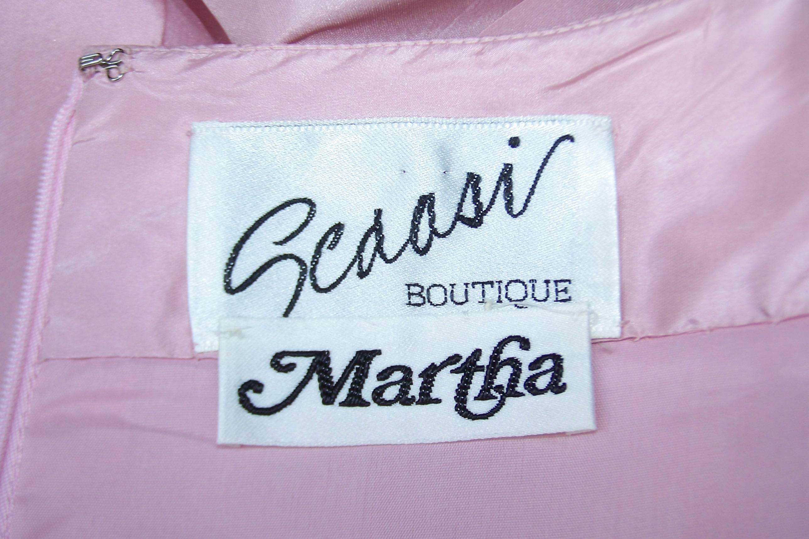 Sweet & Sassy 1980's Arnold Scaasi Pink Taffeta Party Dress 6