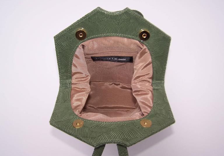 C.1990 Michelle LaLonde Suede Sage Green Wristlet Handbag at 1stDibs | michelle  lalonde handbags, michelle lalonde purse, michelle handbags