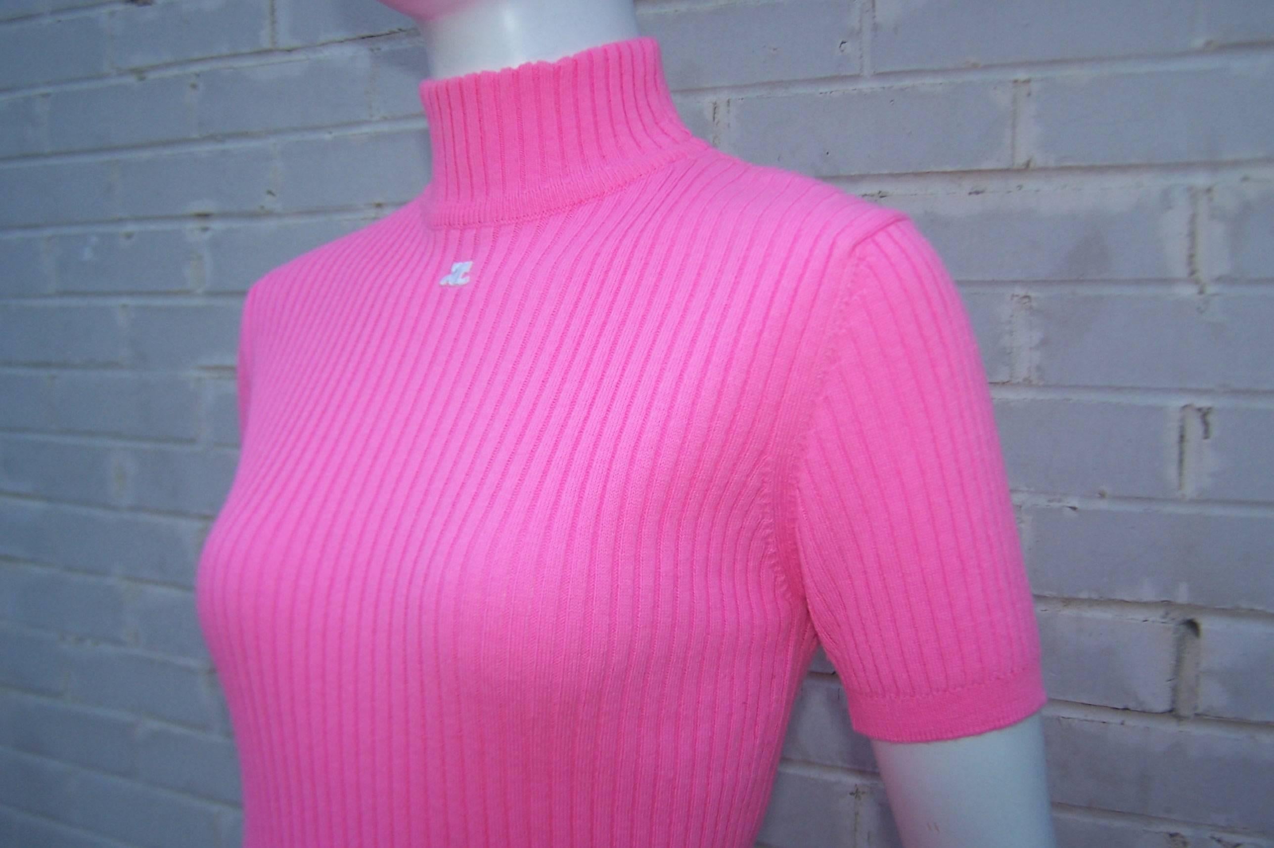pink turtleneck sweaters