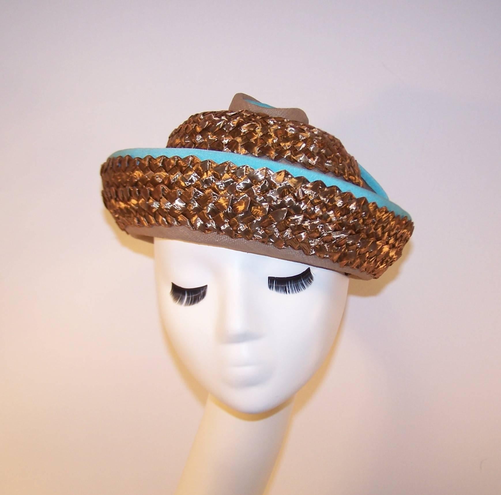 straw hats with turquoise accents for women