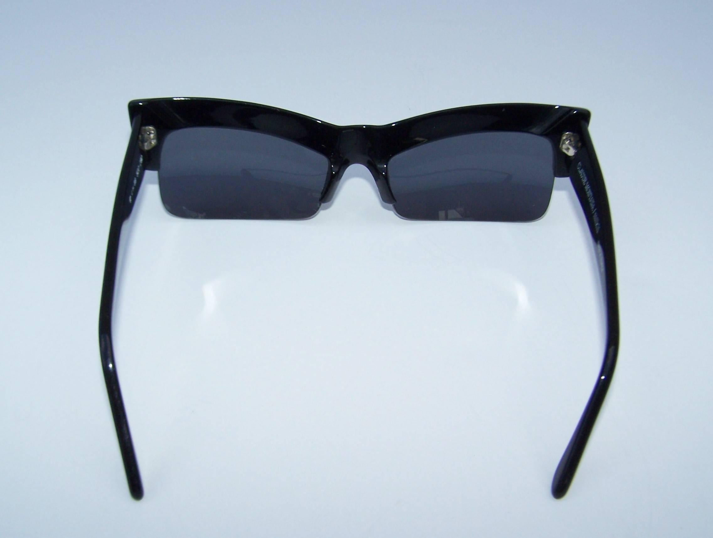 Futuristic 1980's Alain Mikli For Claude Montana Marbleized Sunglasses 2