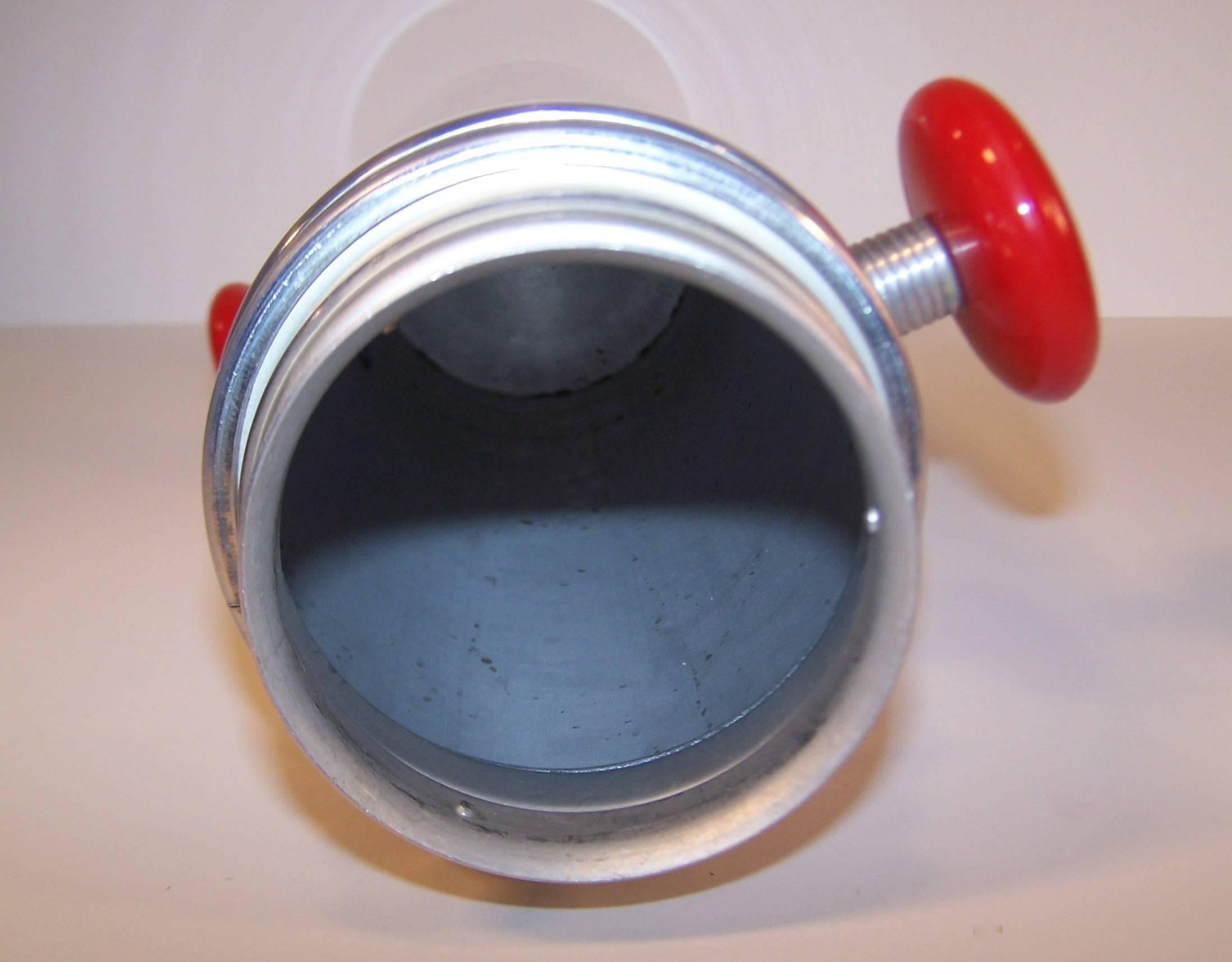 Art Deco 1930's Kromex 'Konga' Polished Aluminum Cocktail Shaker 3