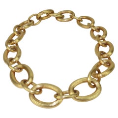 RALPH LAUREN Chunky Gold Chain Link Necklace