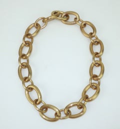 RALPH LAUREN Chunky Gold Chain Link Necklace