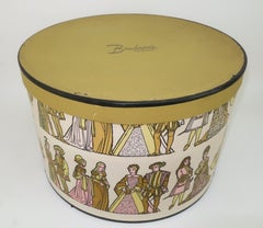 Boîte à chapeaux « Chronologie de la mode » d'un grand magasin, années 1960