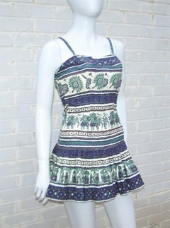 Flirty 1950's Rose Marie Reid Swimdress Bathing Suit