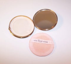 1950's Rex Fifth Avenue Pastel Satin Powder Compact