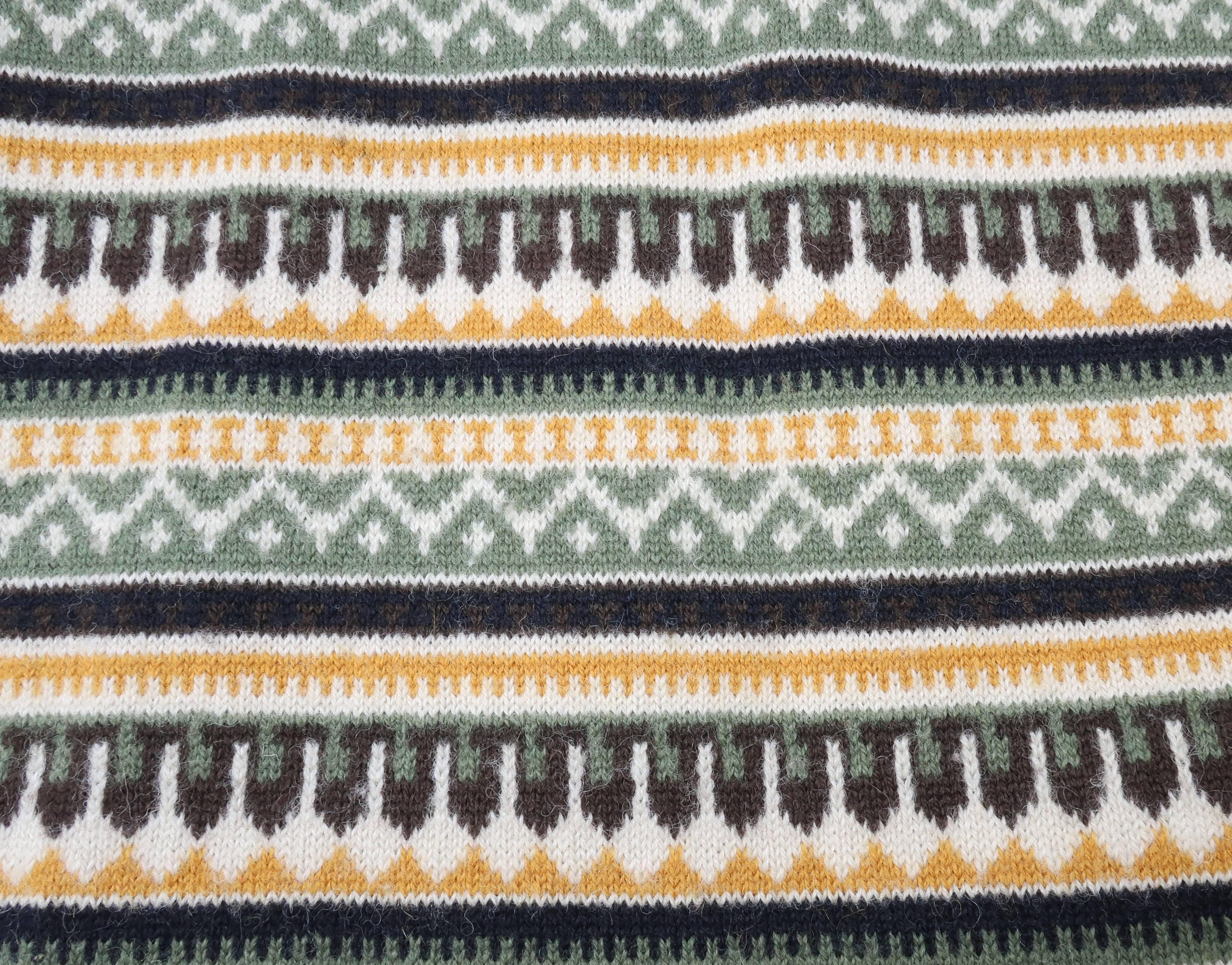 Women's 1950's Swedish Wool Knit Circle Skirt