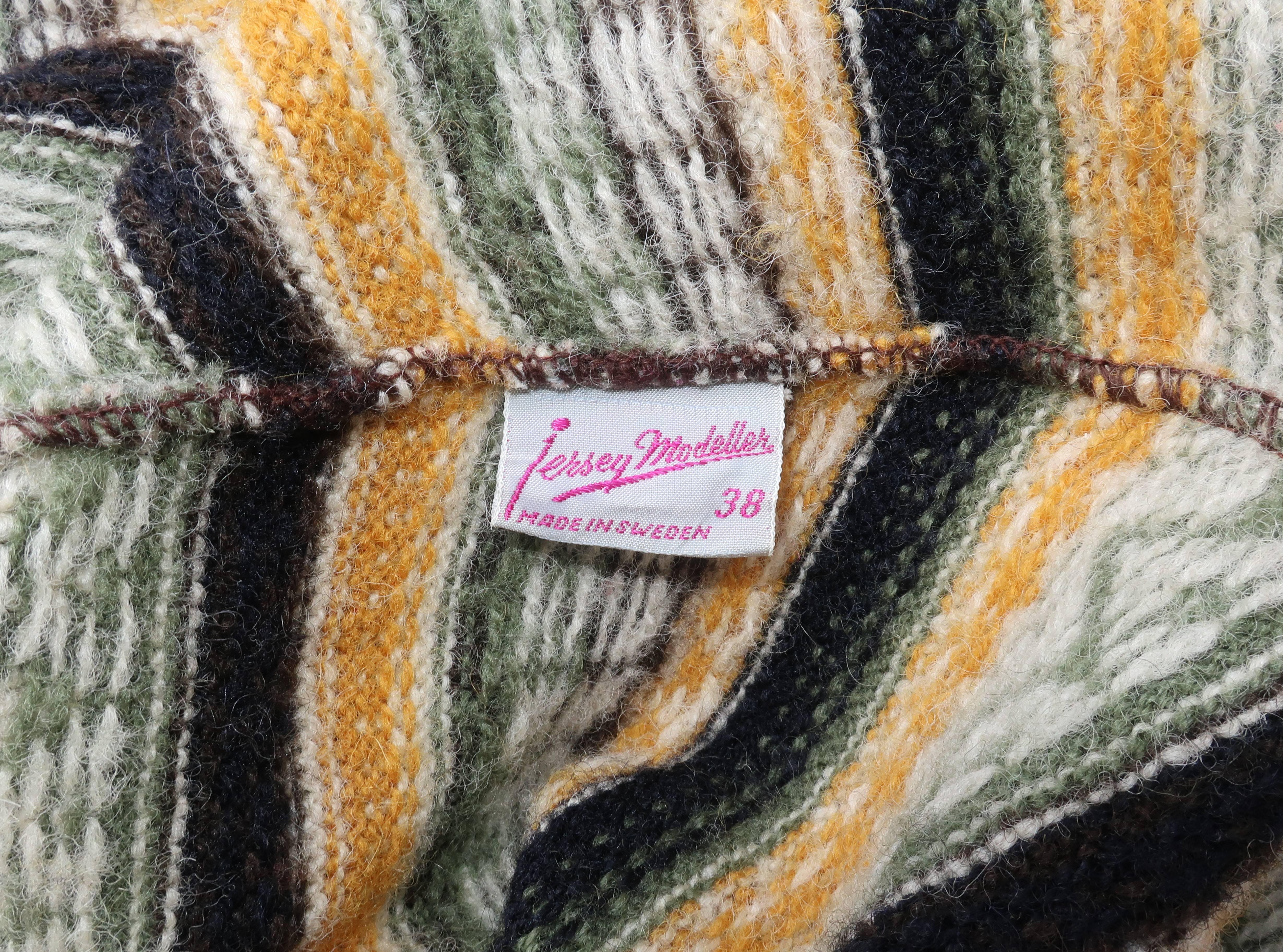 1950's Swedish Wool Knit Circle Skirt 1
