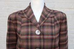 Classic C.1950 Pendleton '49er Plaid Wool Jacket