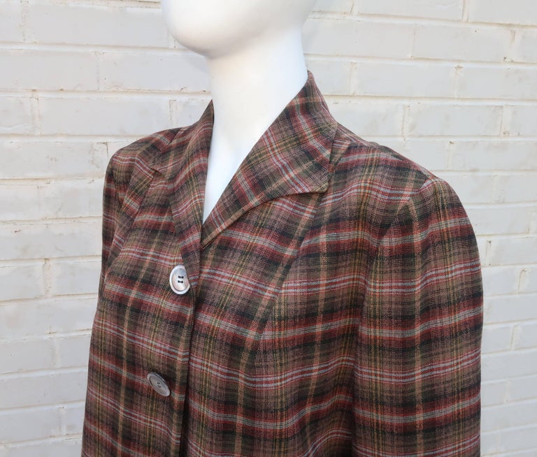 Classic C.1950 Pendleton '49er Plaid Wool Jacket