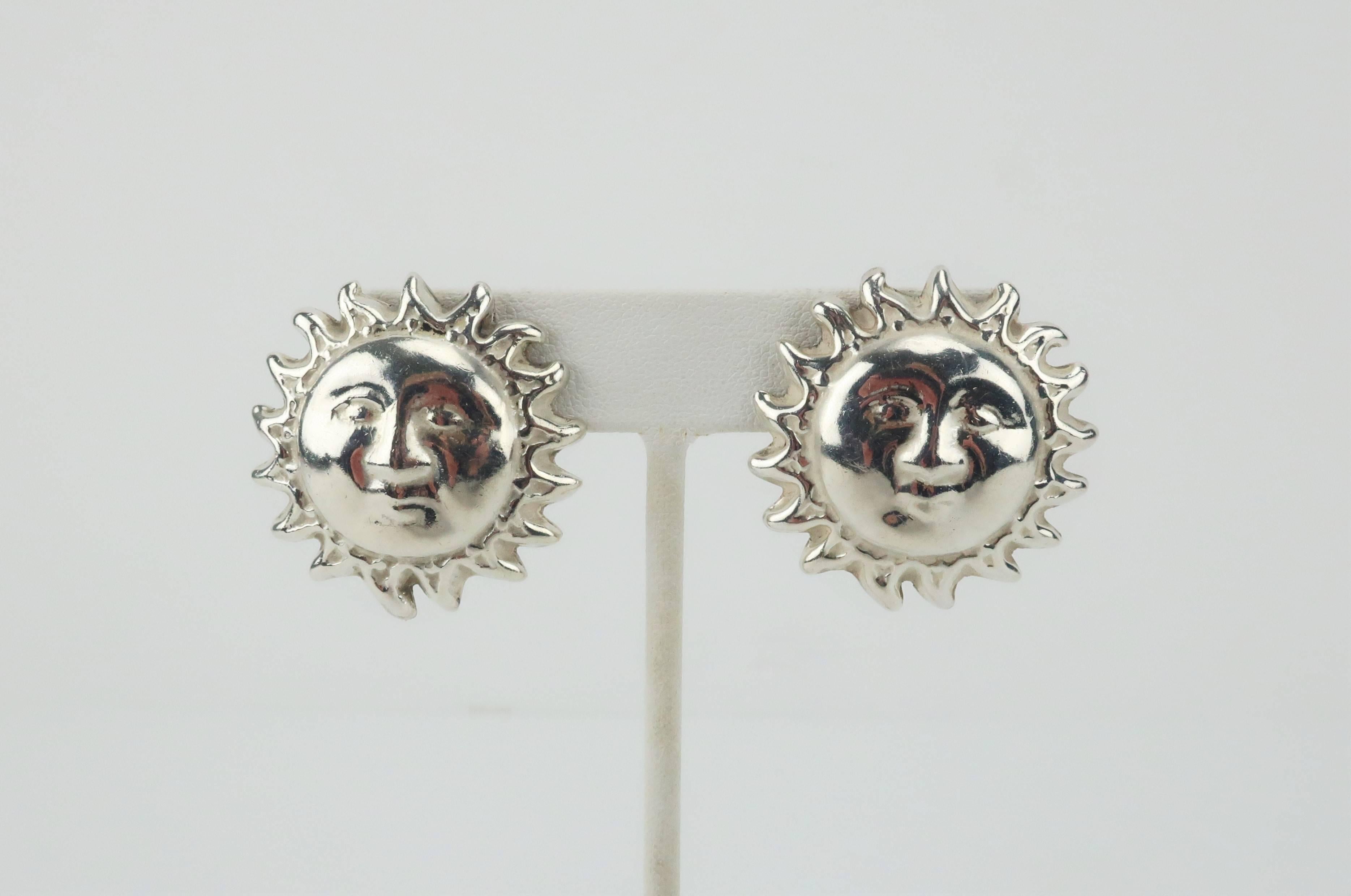 mexican silver earrings vintage